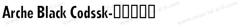 Arche Black Codssk字体转换